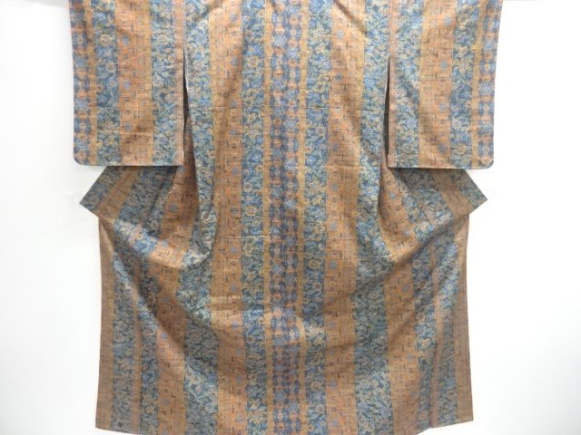 Japanese Kimono / Tsumugi Omeshi Combined weave